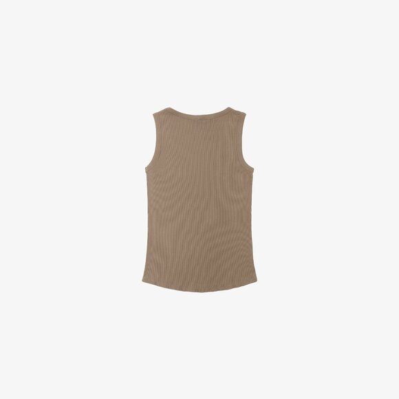 ZARA Basic Ribbed Tank Top (Camel/Tan) - Picture 2 of 2
